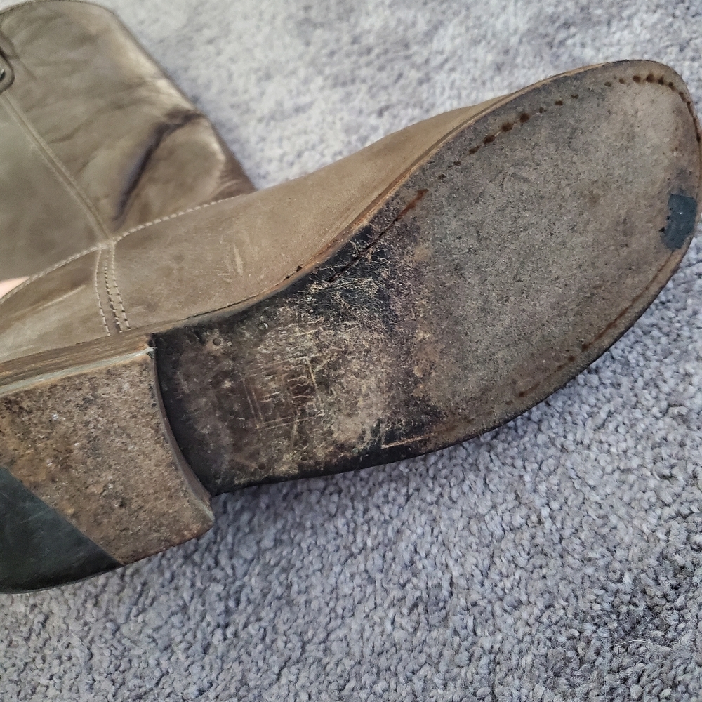 Frye Melissa Button Leather Riding Boots - Picture 9 of 13